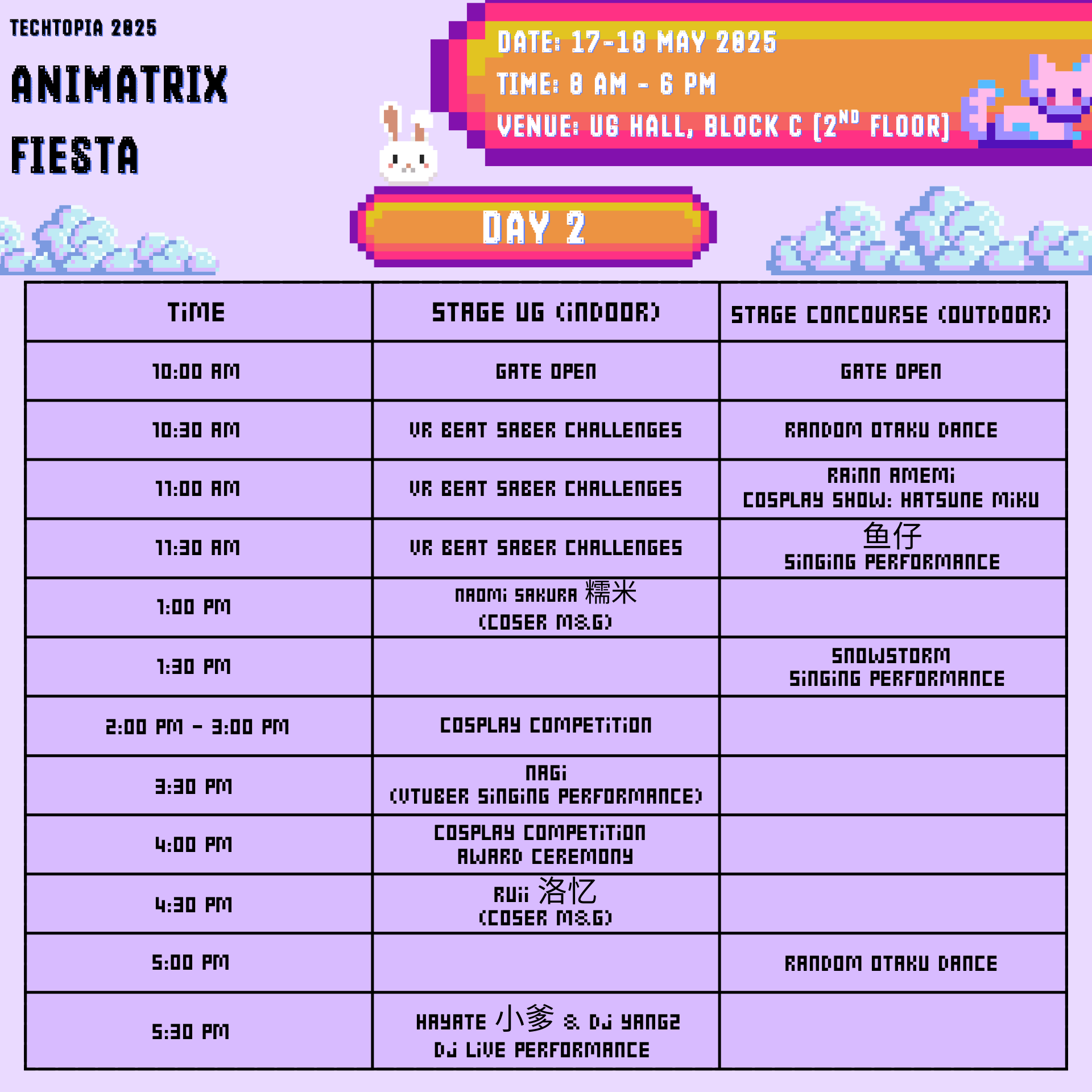 Day 2 Schedule